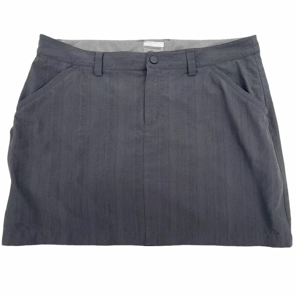 Marmot Women's Meredith Skort Skirt Dark Steel Size 12